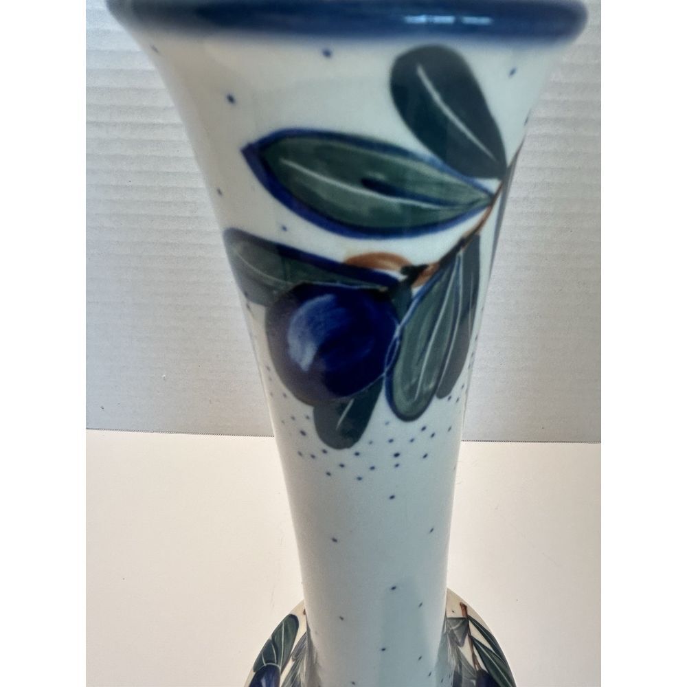 Unikat WR Boleslawiec‎ Hand Made Bus Vase 10.5" Tall, Polish Pottery Olives - Picture 8 of 10